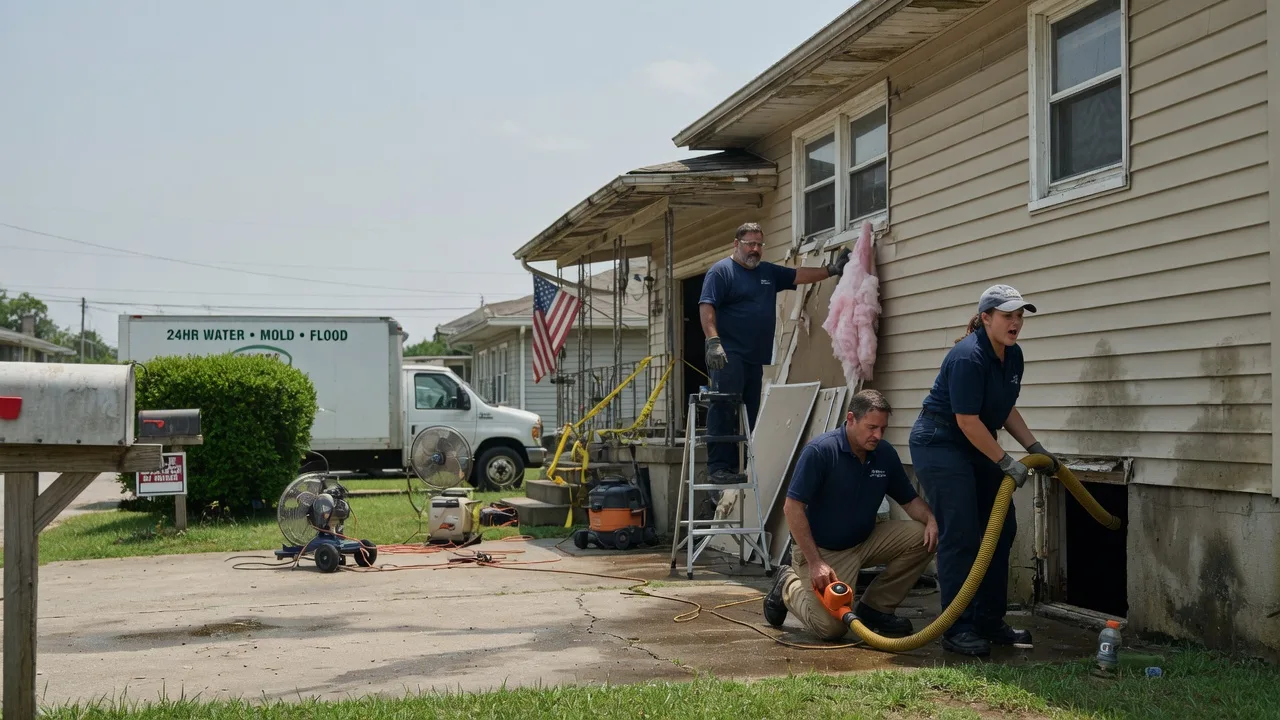 Water Damage Repair in New Douglas, IL near me
